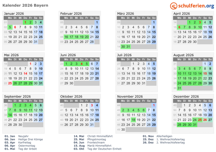 Ferienkalender 2024/2025